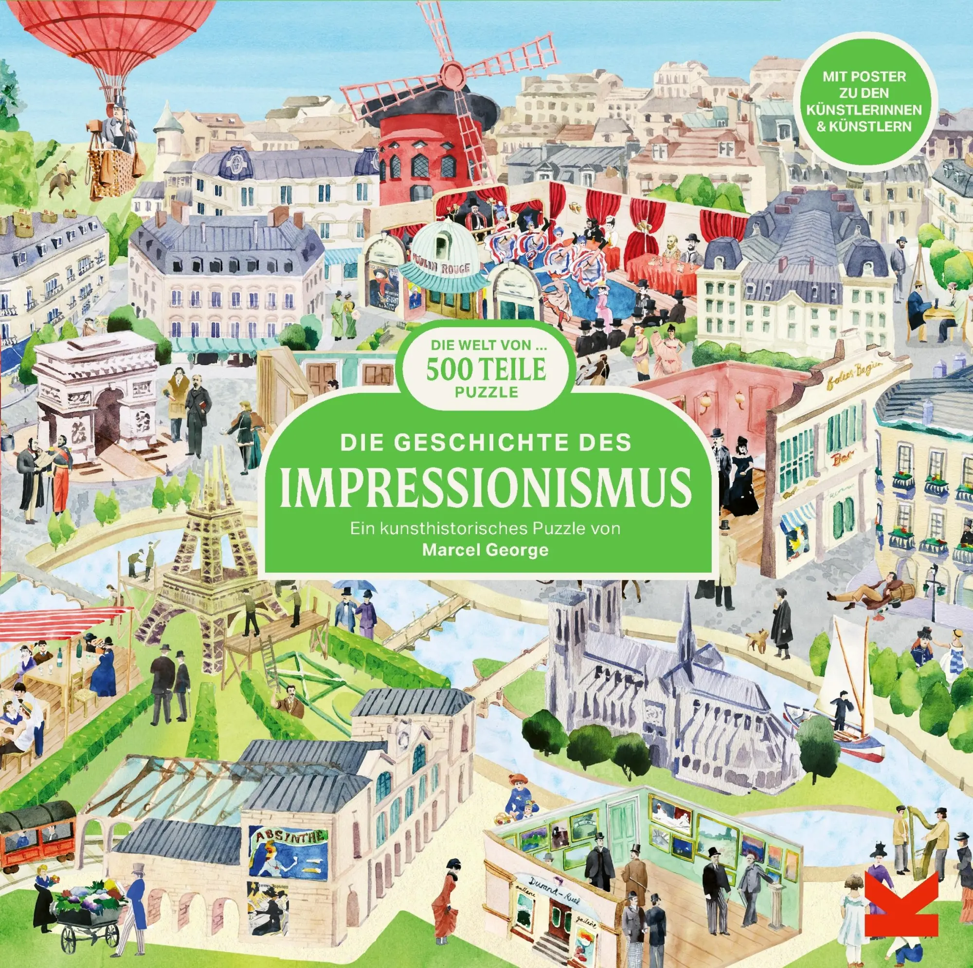 Cover: 9783962444877 | Die Geschichte des Impressionismus | Ein 500-Teile-Puzzle | Pasquay