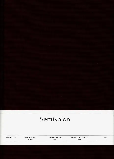 Cover: 4250053604977 | Semikolon Notizbuch Classic A4 blanko burgundy | Buch | Deutsch | 2021