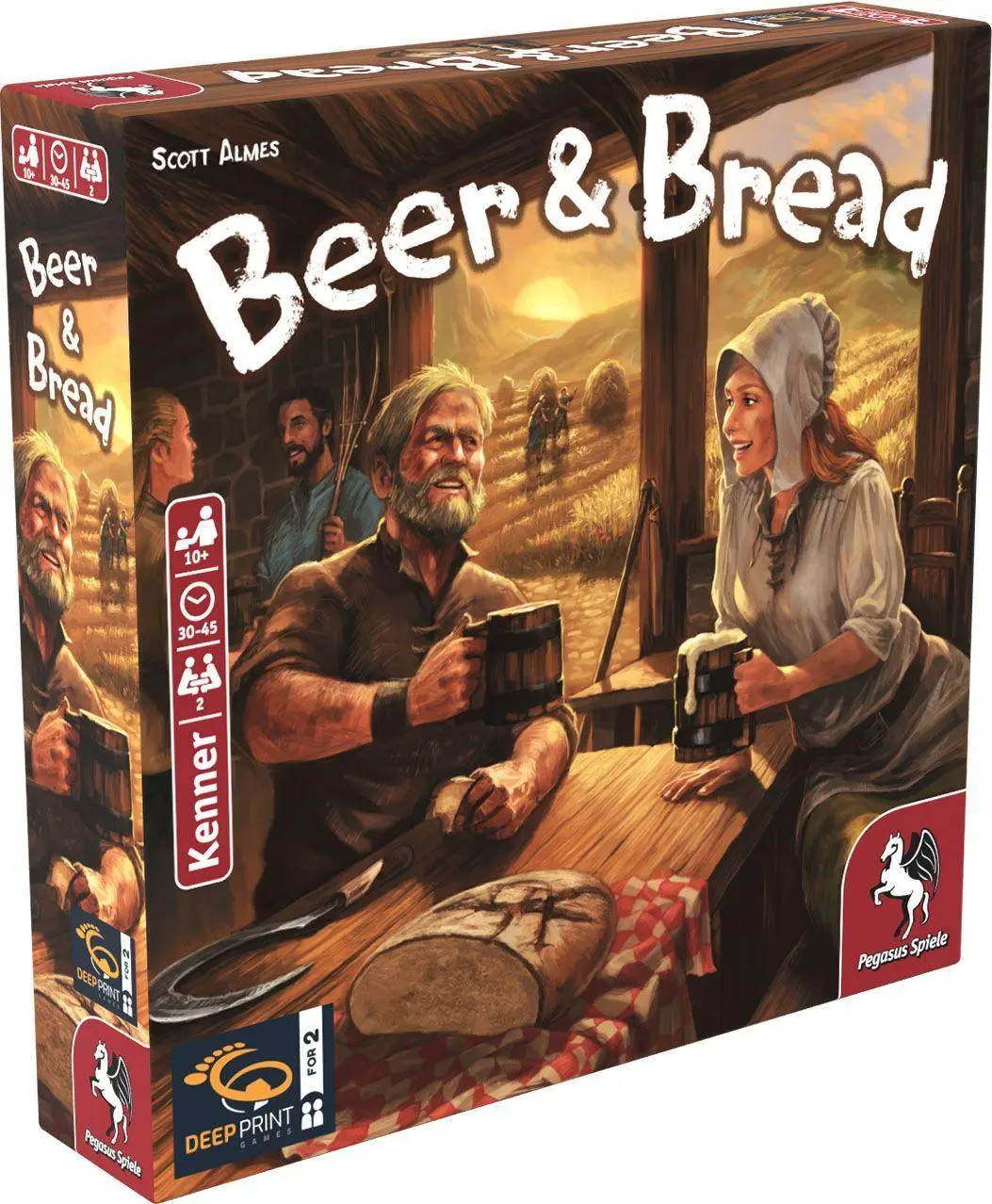 Cover: 4250231734977 | Beer &amp; Bread (Deep Print Games) | Scott Almes | Spiel | Brettspiel