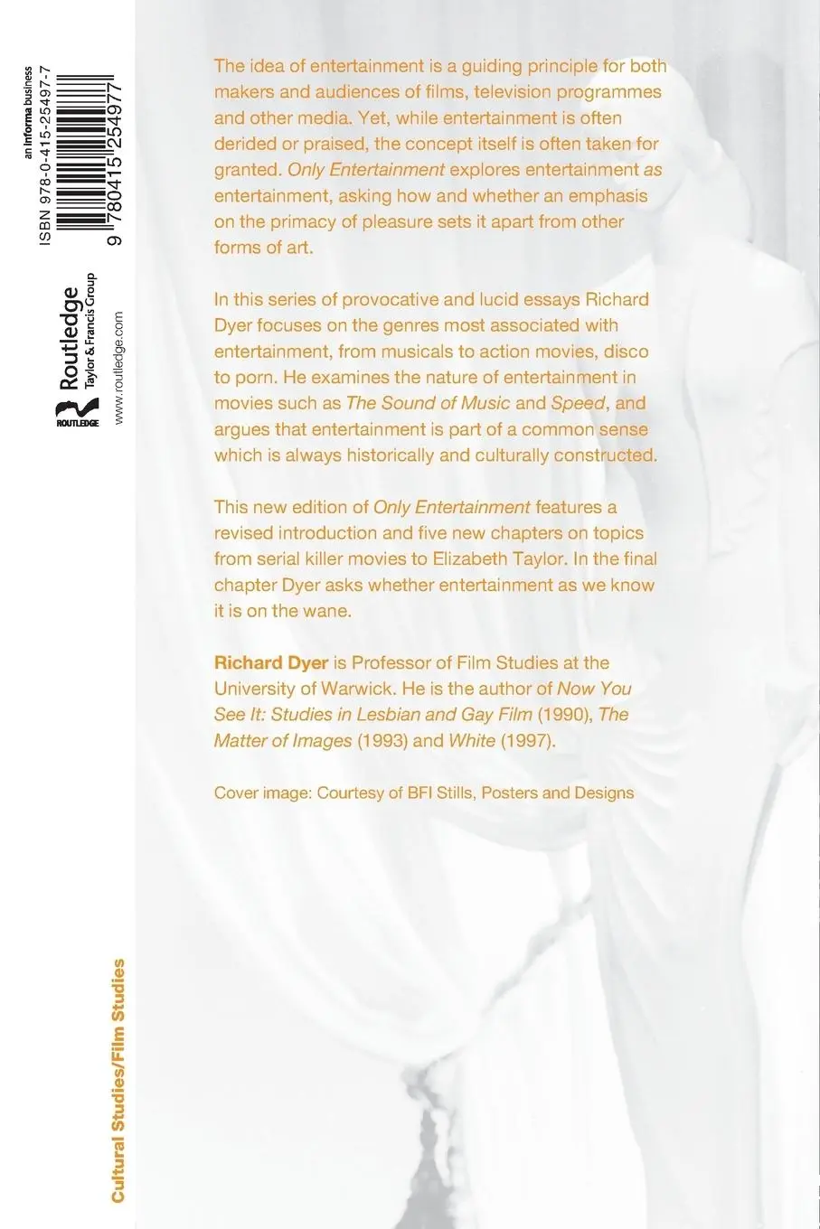 Rückseite: 9780415254977 | Only Entertainment | Richard Dyer | Taschenbuch | Englisch | 2002