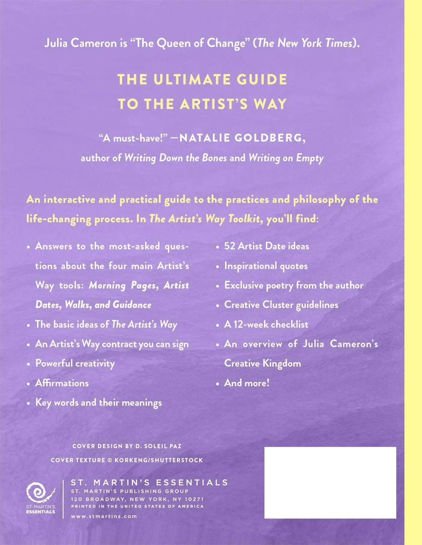 Rückseite: 9781250344977 | The Artist's Way Toolkit | Julia Cameron | Taschenbuch | Englisch