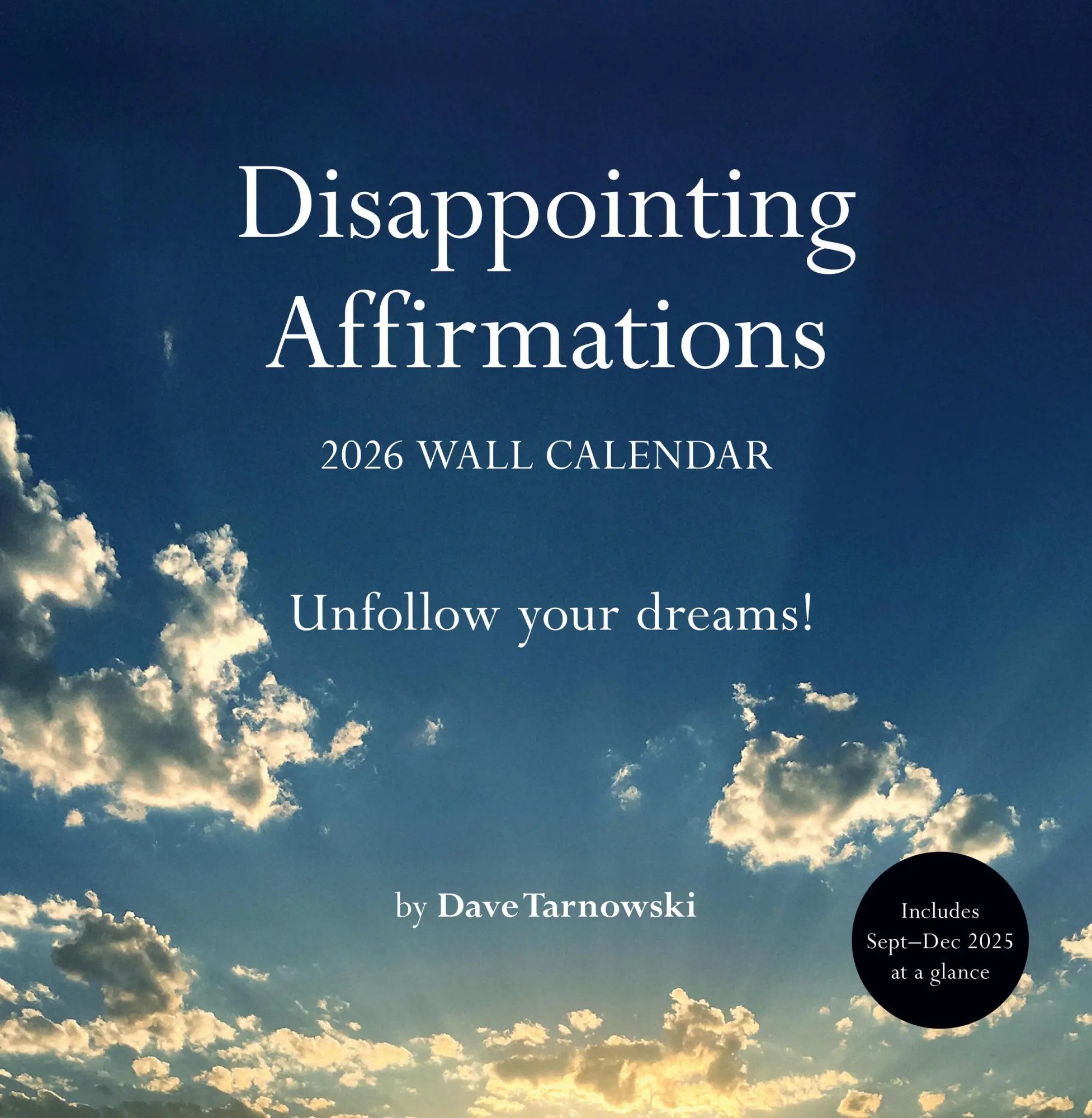 Cover: 9781797234977 | Disappointing Affirmations 2026 Wall Calendar | Dave Tarnowski | 24 S.
