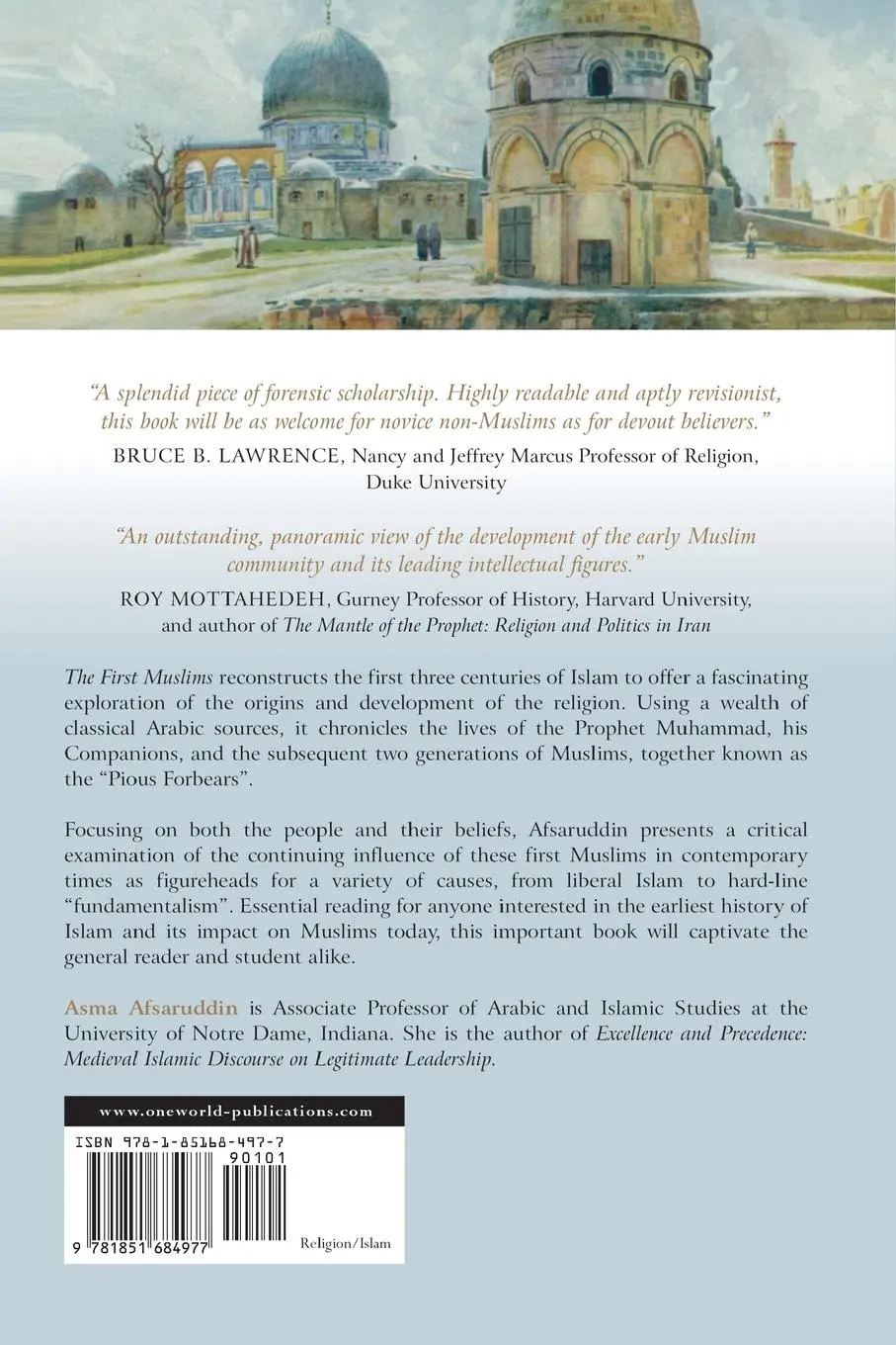 Rückseite: 9781851684977 | First Muslims | History and Memory | Asma Afsaruddin | Taschenbuch