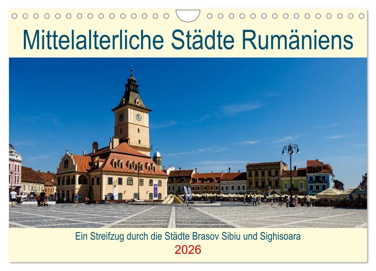 Cover: 9783457604977 | Mittelalterliche Städte Rumäniens (Wandkalender 2026 DIN A4 quer),...