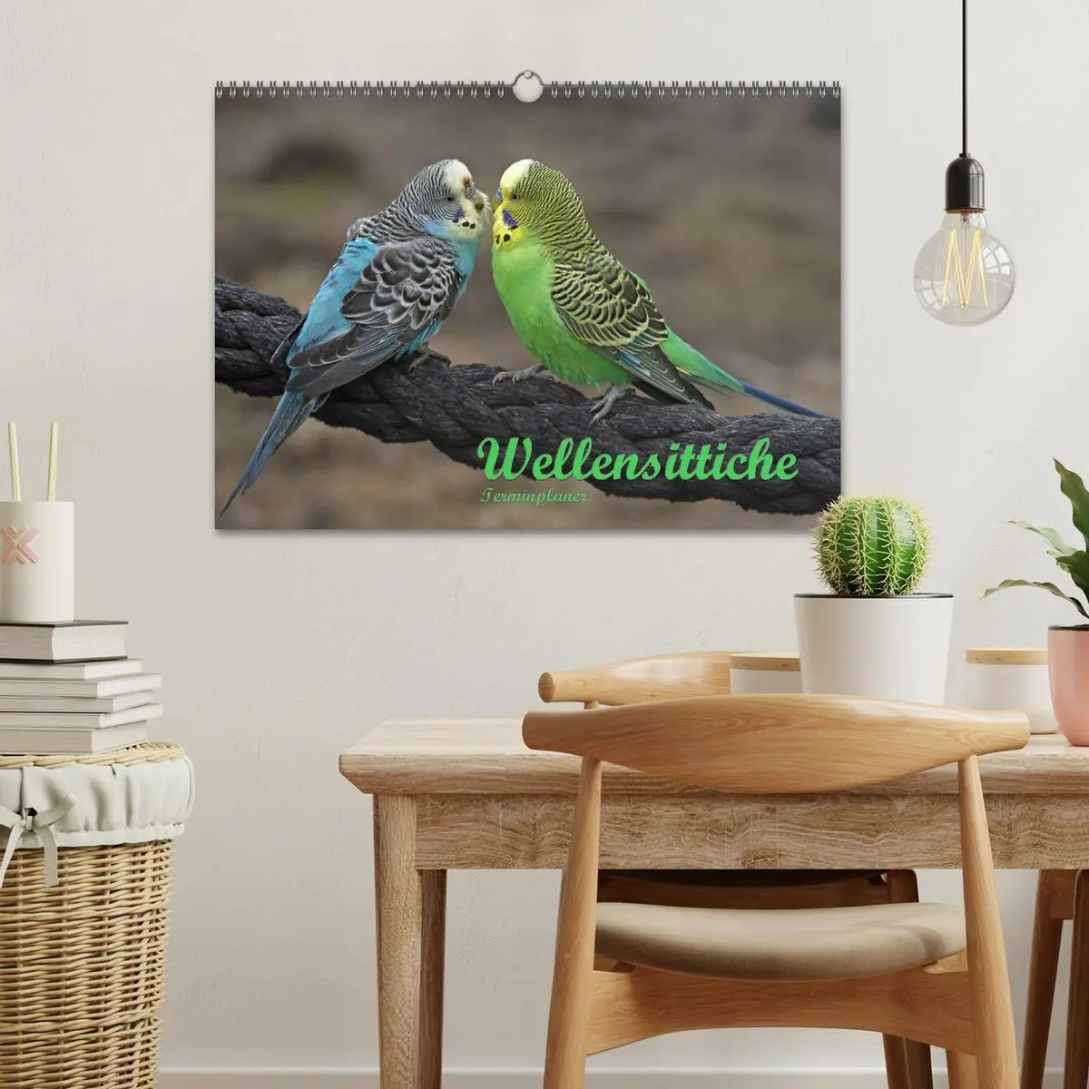 Bild: 9783516174977 | Terminplaner Wellensittiche (Wandkalender 2026 DIN A3 quer),...