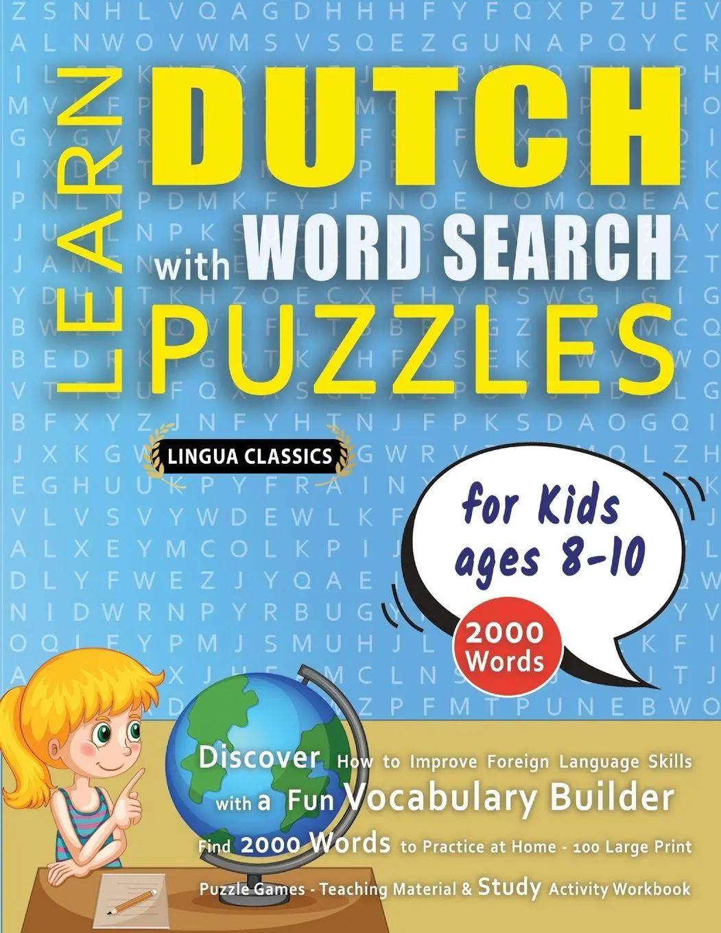 Cover: 9798349044977 | LEARN DUTCH WITH WORD SEARCH PUZZLES FOR KIDS 8 - 10 - Discover How...