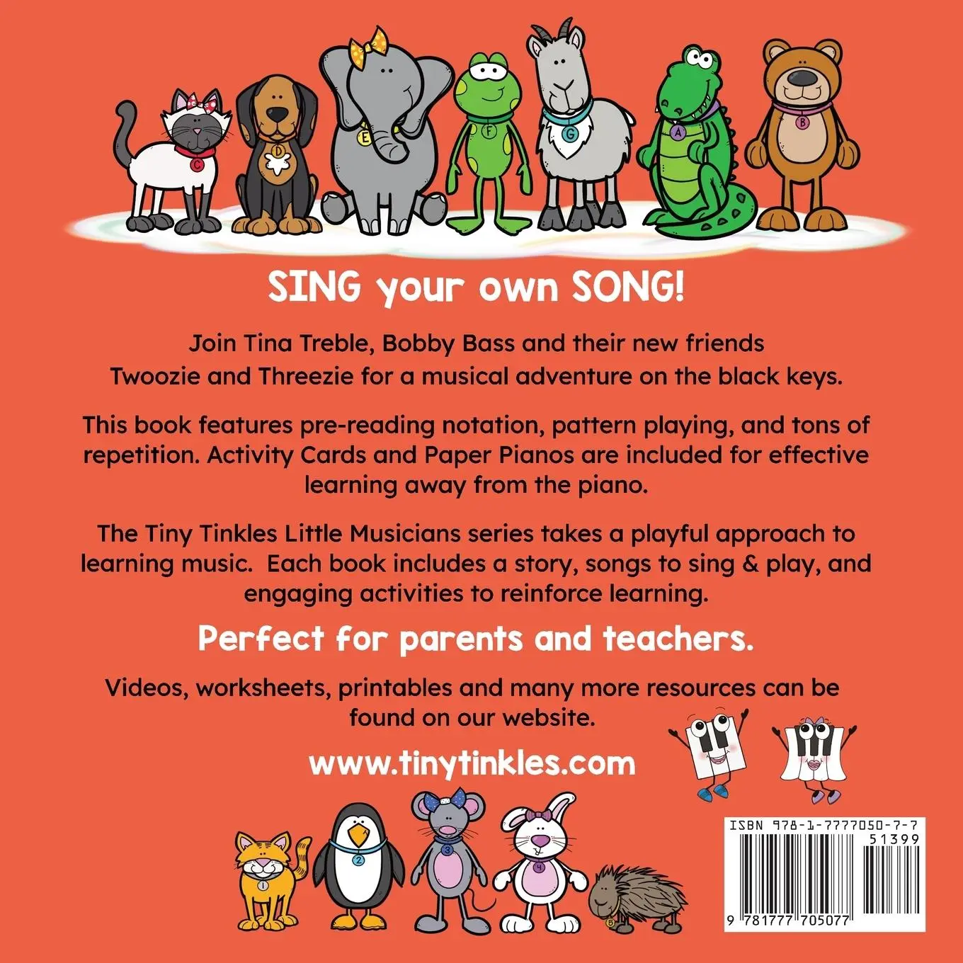 Rückseite: 9781777705077 | Little Performers Book 1 Patterns on Black Keys | Debra Krol | Buch