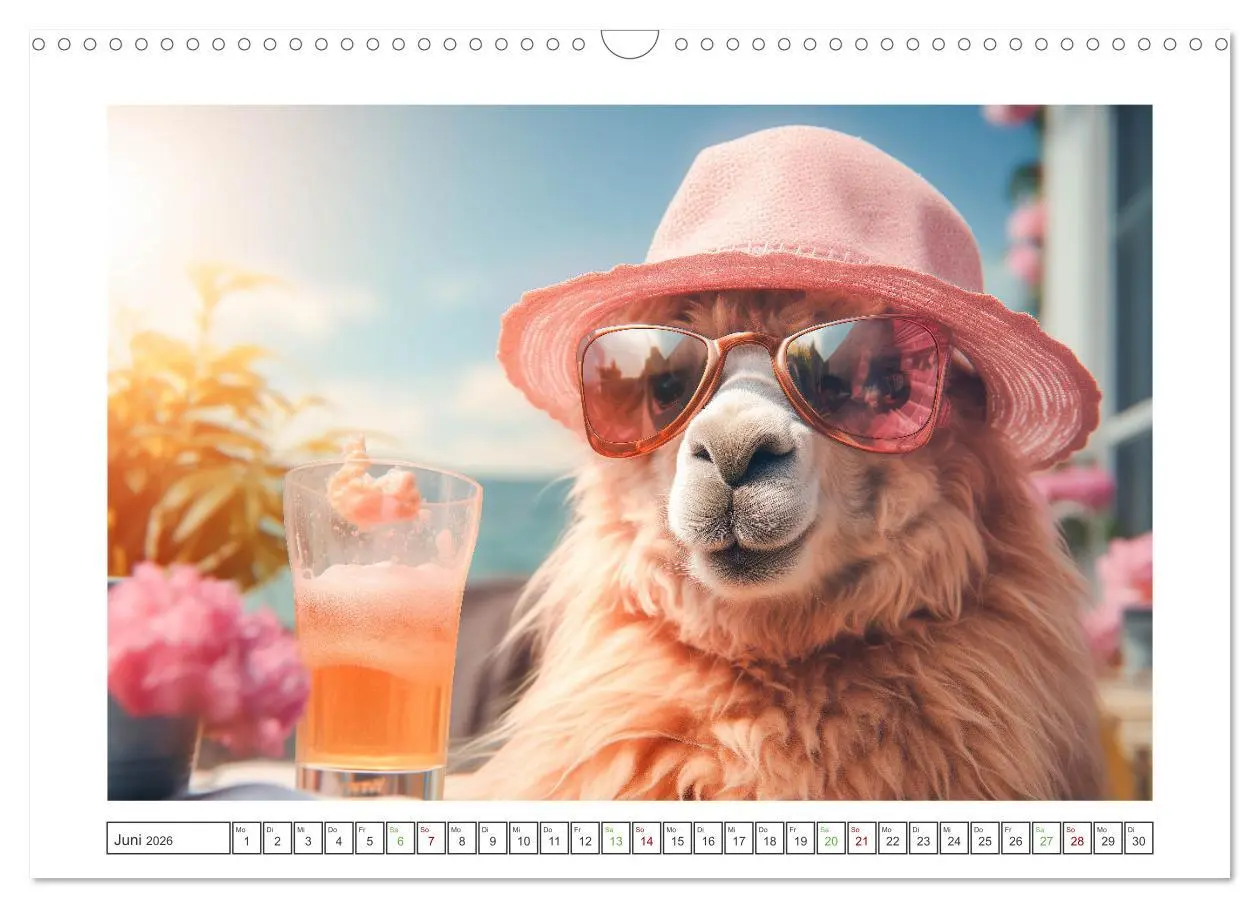 Bild: 9783457285077 | Die Welt der Alpakas (Wandkalender 2026 DIN A3 quer), CALVENDO...