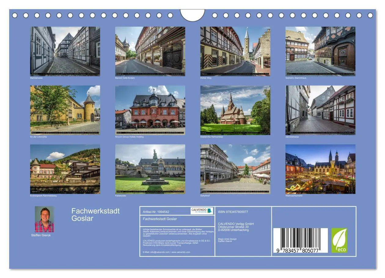 Bild: 9783457805077 | Fachwerkstadt Goslar (Wandkalender 2026 DIN A4 quer), CALVENDO...