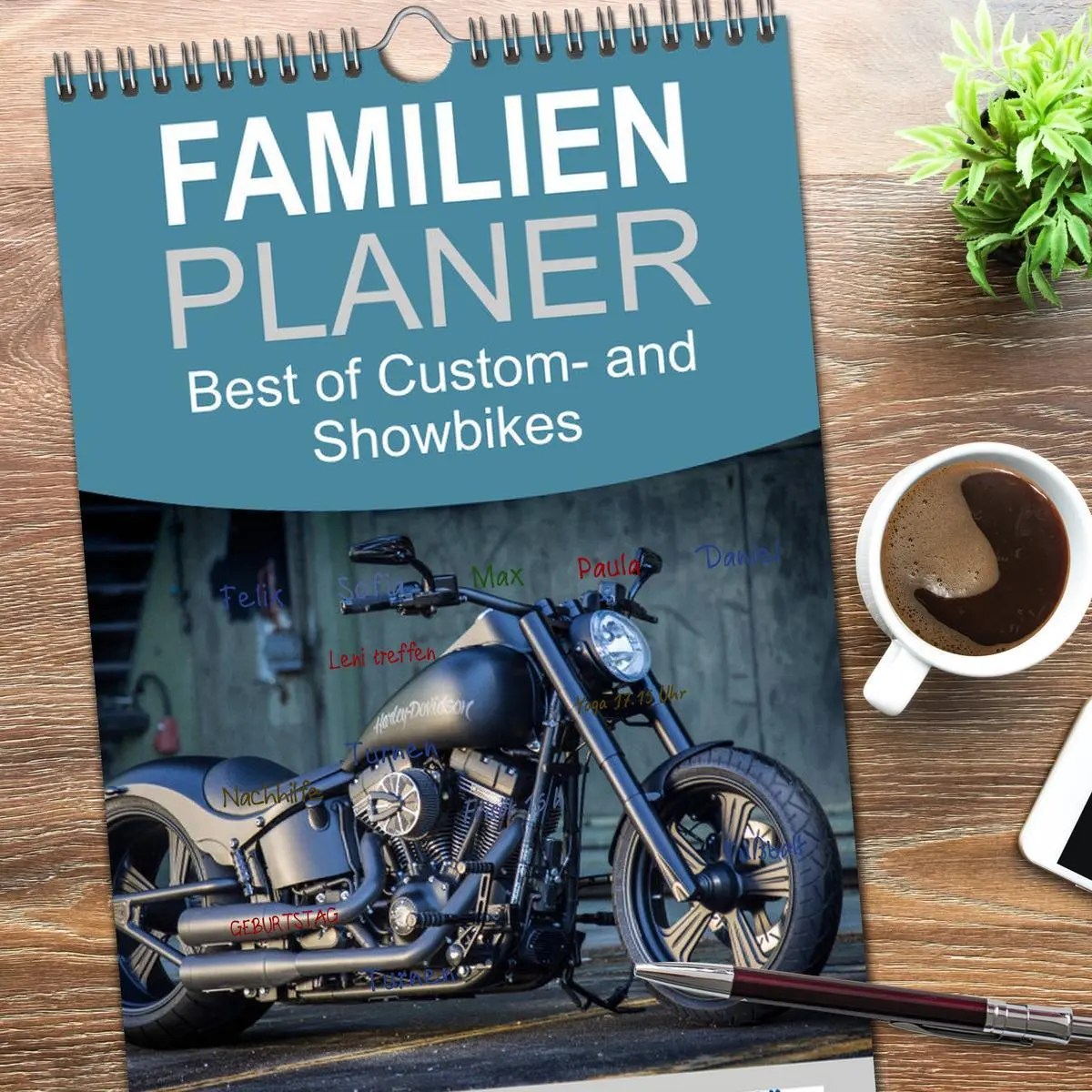 Bild: 9783516515077 | Familienplaner 2026 - Best of Custom- and Showbikes mit 5 Spalten...