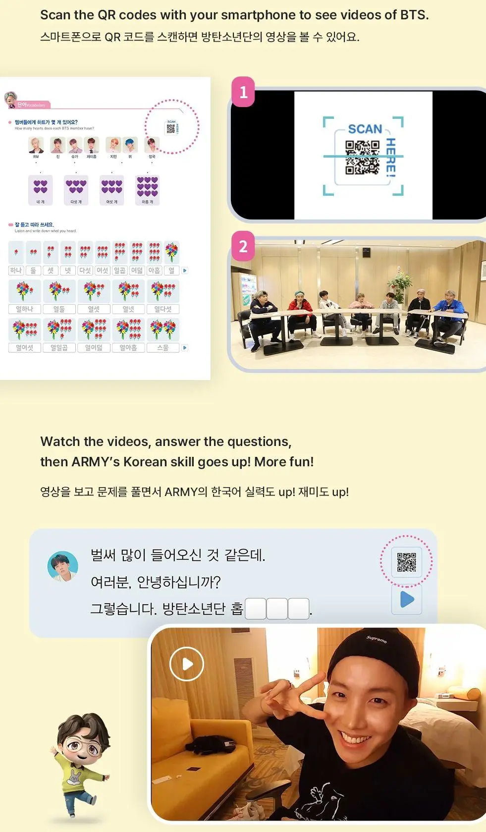 Bild: 9791194415077 | Learn! KOREAN With BTS (Global New Cover Edition) With Motipen...