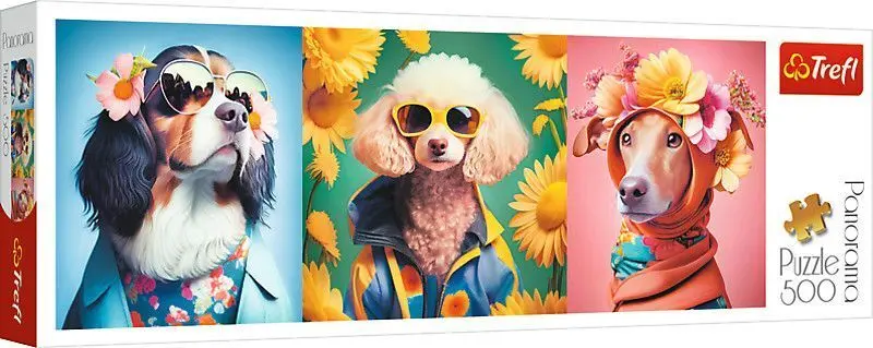 Cover: 5900511295177 | Puzzle 500 Panorama Hunde Fashion Week | Spiel | Kartonage | 29517