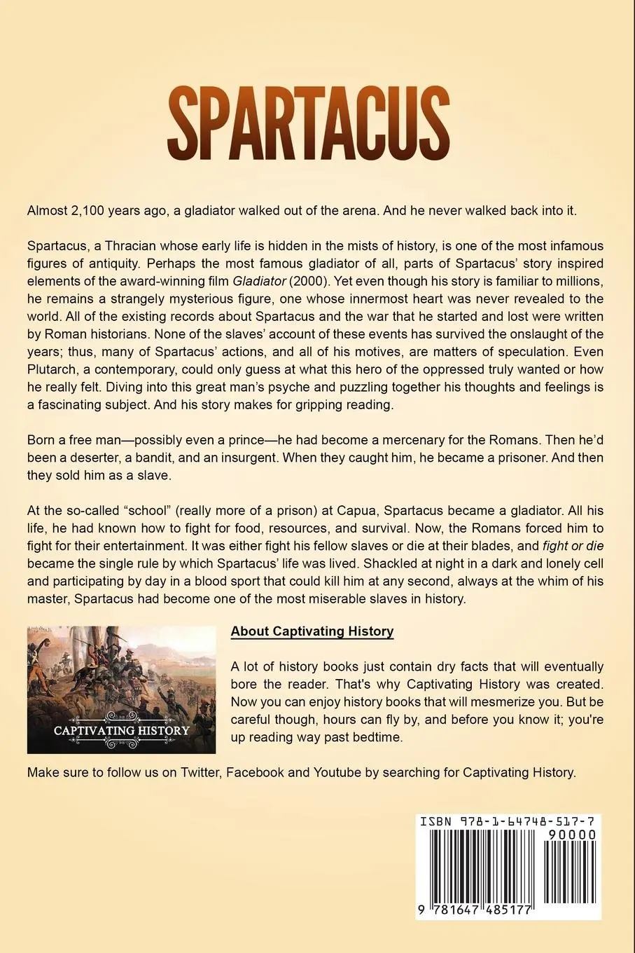 Rückseite: 9781647485177 | Spartacus | Captivating History | Taschenbuch | Englisch | 2020
