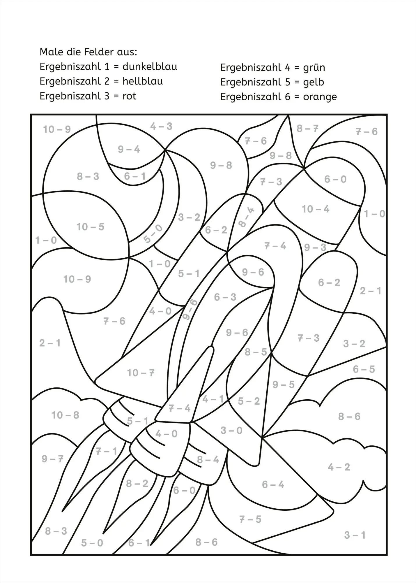 Bild: 9783788625177 | LERNSTERN. Mein Mathe-Malblock. Rechnen bis 10 | 1. Klasse | Buch