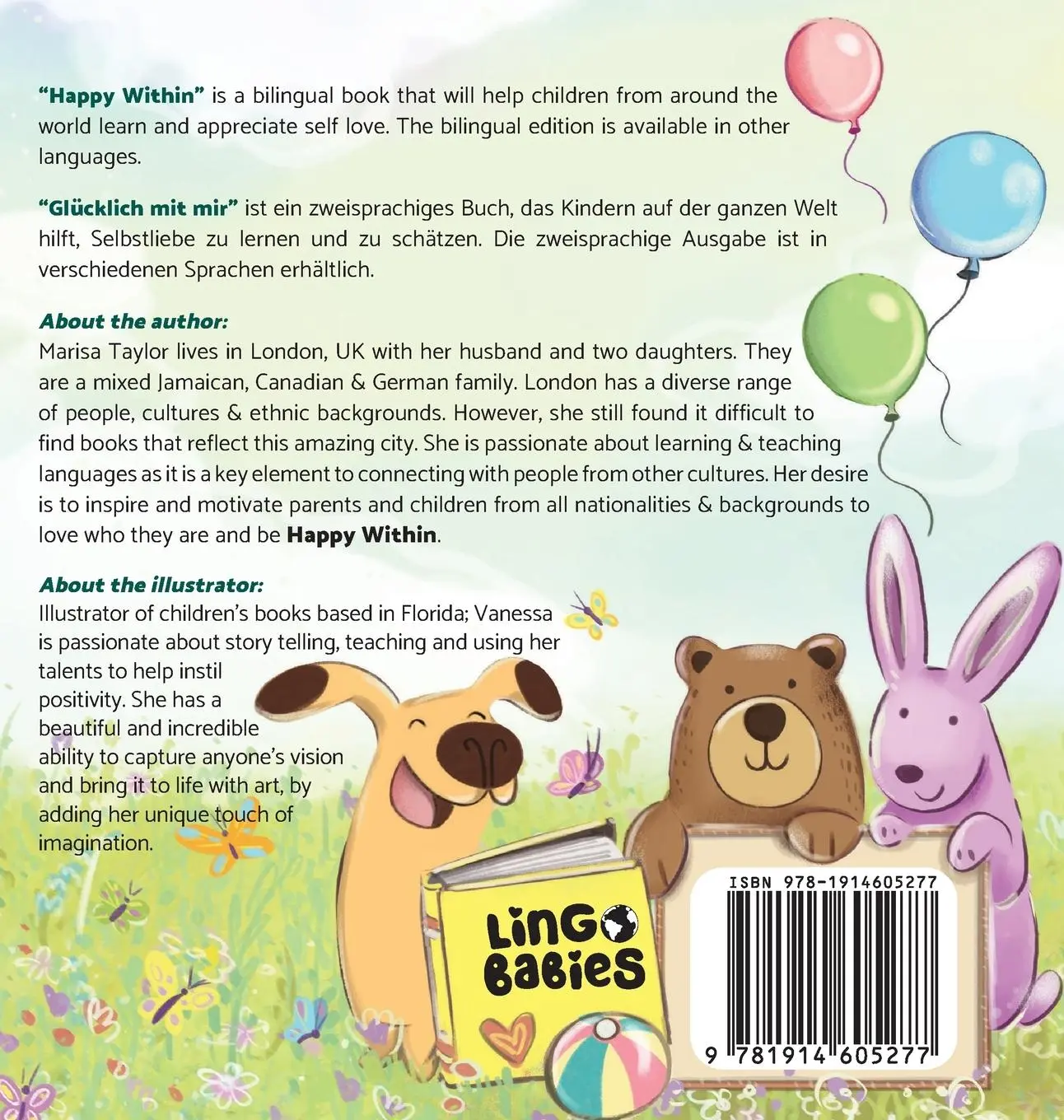 Rückseite: 9781914605277 | Happy within/ Glücklich mit mir | Marisa J Taylor | Buch | Deutsch