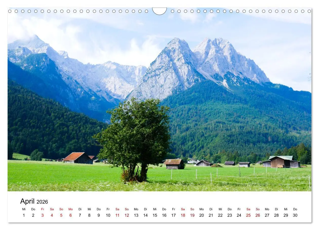 Bild: 9783457575277 | Das Zugspitzegebiet (Wandkalender 2026 DIN A3 quer), CALVENDO...