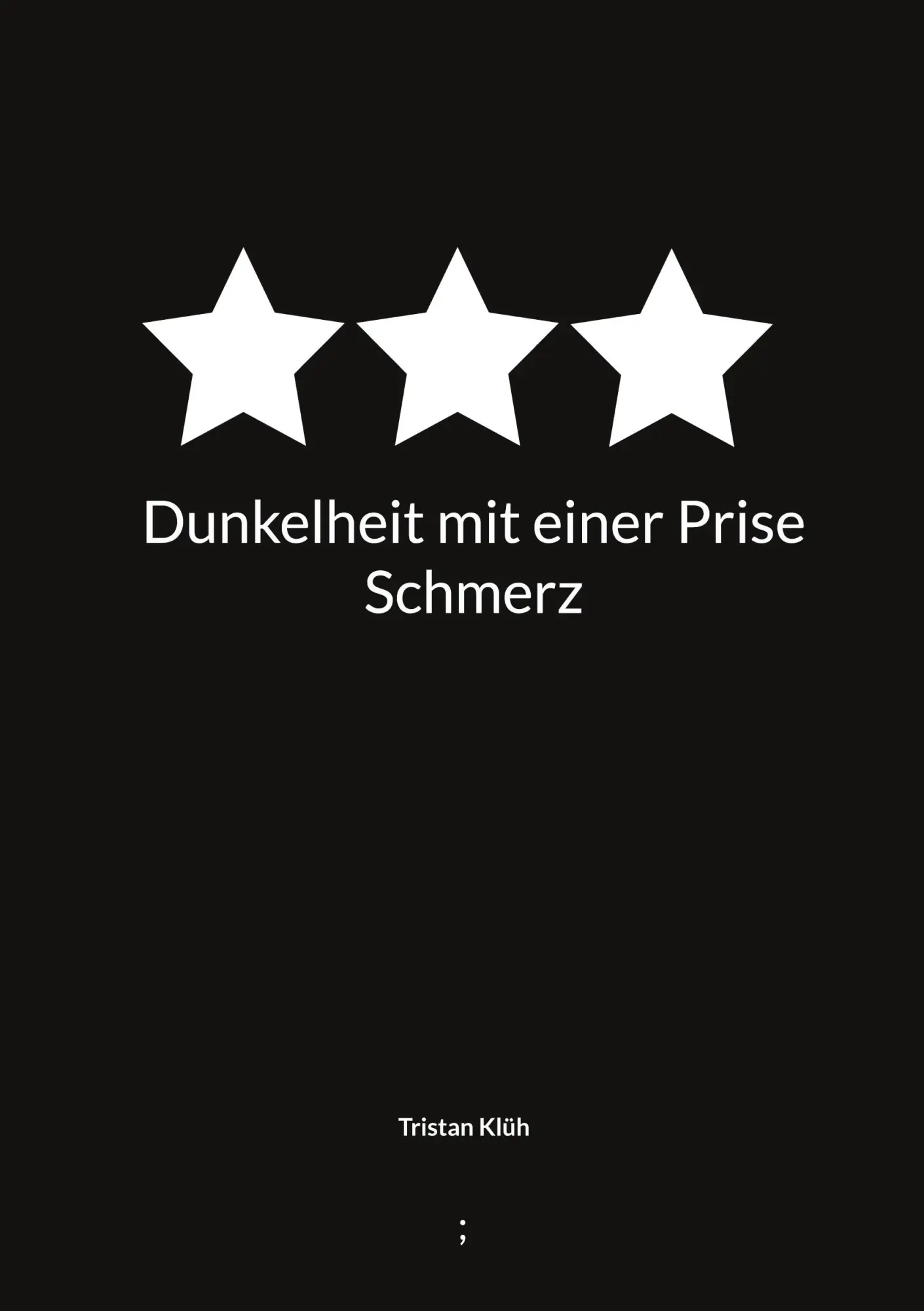 Cover: 9783769355277 | Dunkelheit mit einer Prise Schmerz | Tristan Klüh | Taschenbuch | 2025