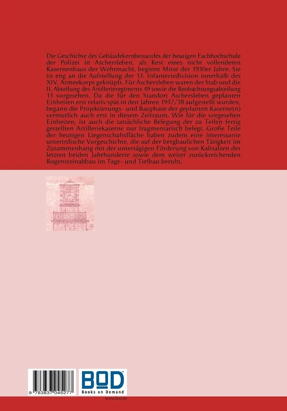 Rückseite: 9783837045277 | Beiträge zur Militärgeschichte der Stadt Aschersleben | Trentzsch
