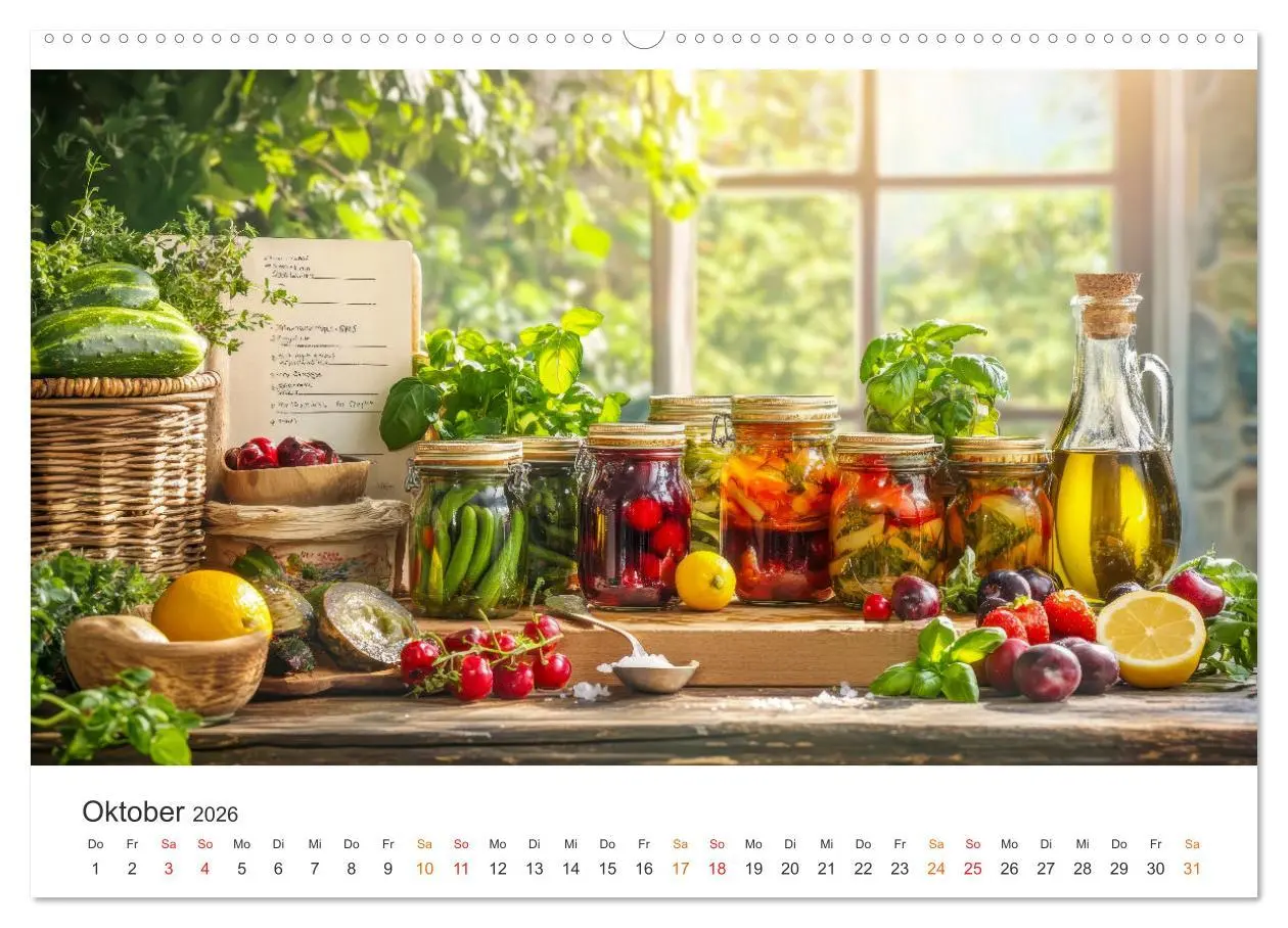Bild: 9783457255377 | Küchenkalender - Momente voller Schönheit (Wandkalender 2026 DIN A2...