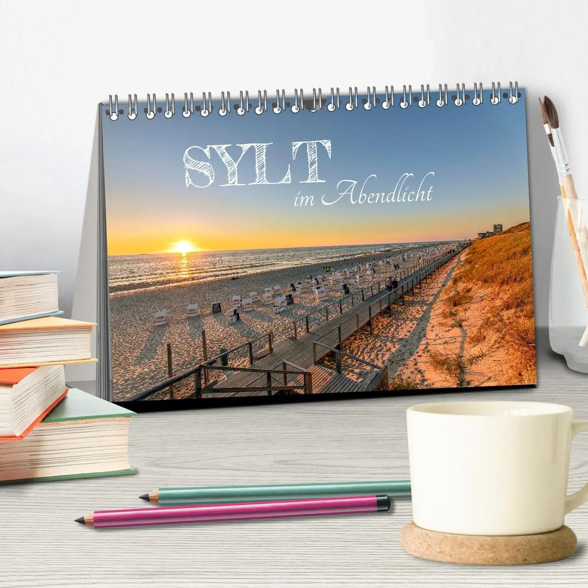 Bild: 9783457565377 | Sylt im Abendlicht (Tischkalender 2026 DIN A5 quer), CALVENDO...
