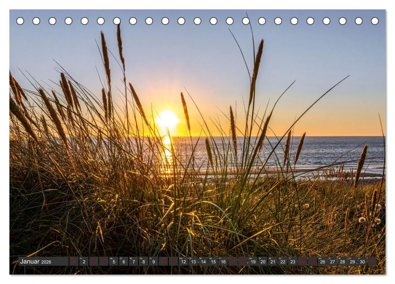 Bild: 9783457565377 | Sylt im Abendlicht (Tischkalender 2026 DIN A5 quer), CALVENDO...