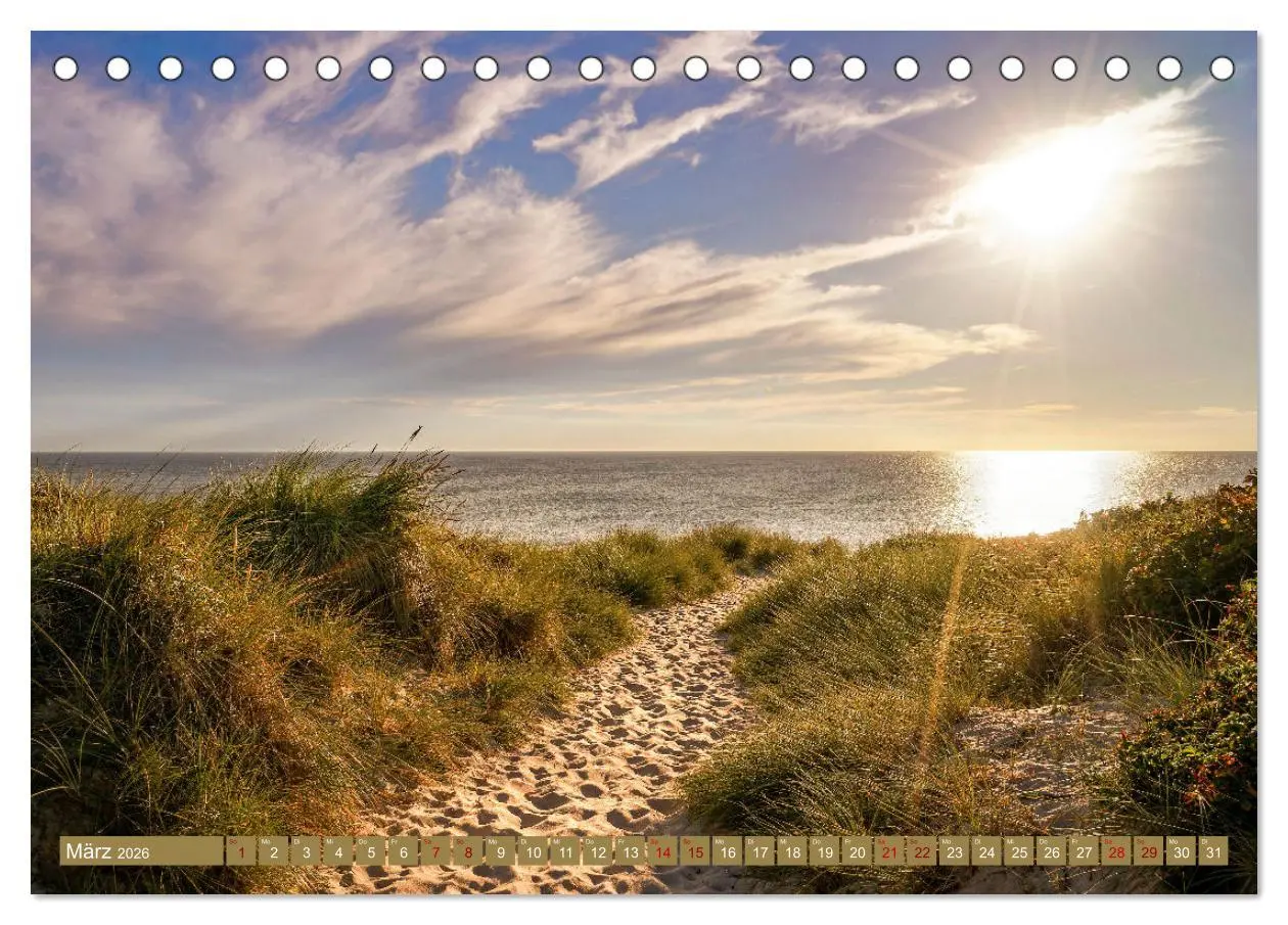 Bild: 9783457565377 | Sylt im Abendlicht (Tischkalender 2026 DIN A5 quer), CALVENDO...