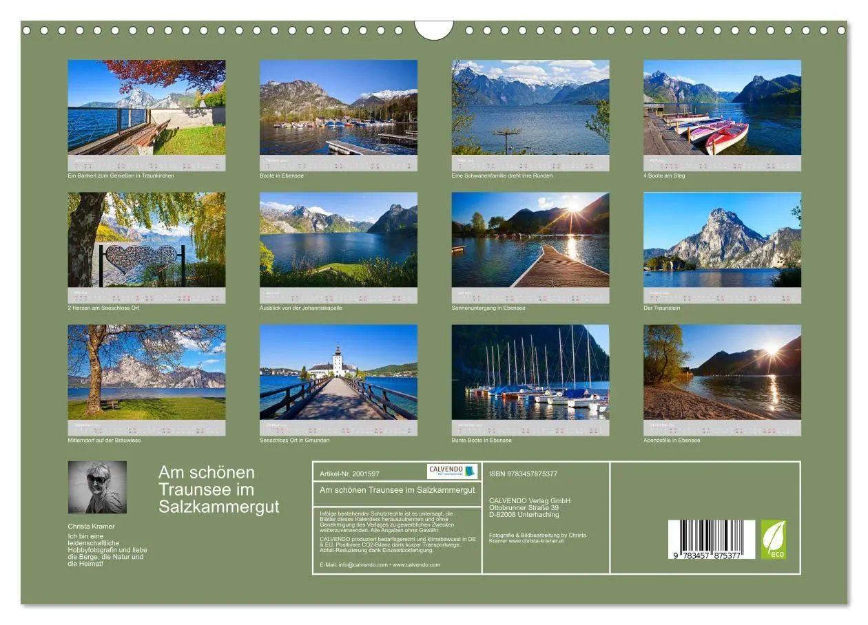 Bild: 9783457875377 | Am schönen Traunsee im Salzkammergut (Wandkalender 2026 DIN A3...