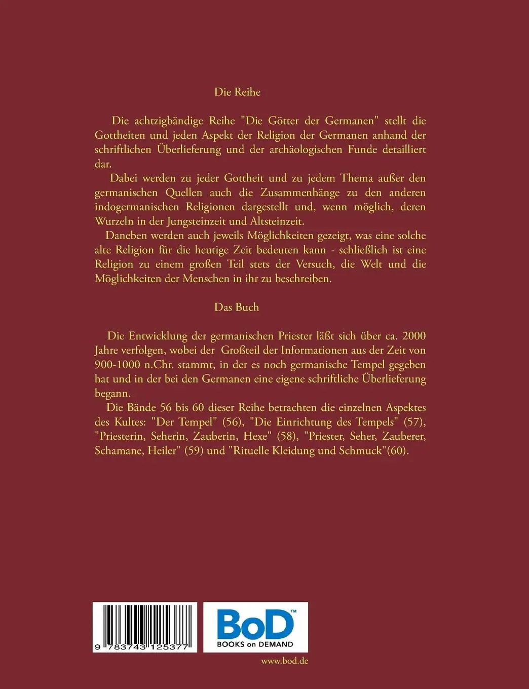 Rückseite: 9783743125377 | Priester, Seher, Zauberer, Schamanen und Heiler | Harry Eilenstein