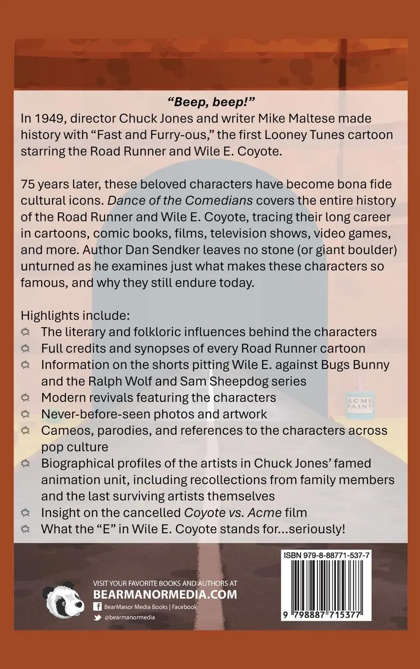 Rückseite: 9798887715377 | Dance of the Comedians - 75 Years of the Road Runner and Wile E....