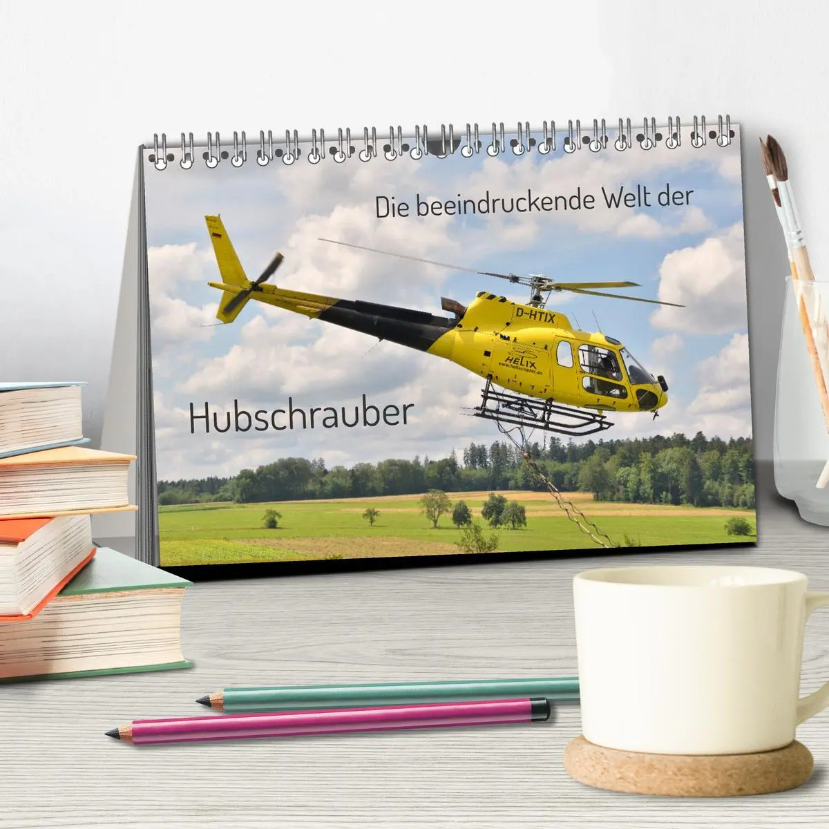 Bild: 9783457315477 | Die beeindruckende Welt der Hubschrauber (Tischkalender 2026 DIN A5...