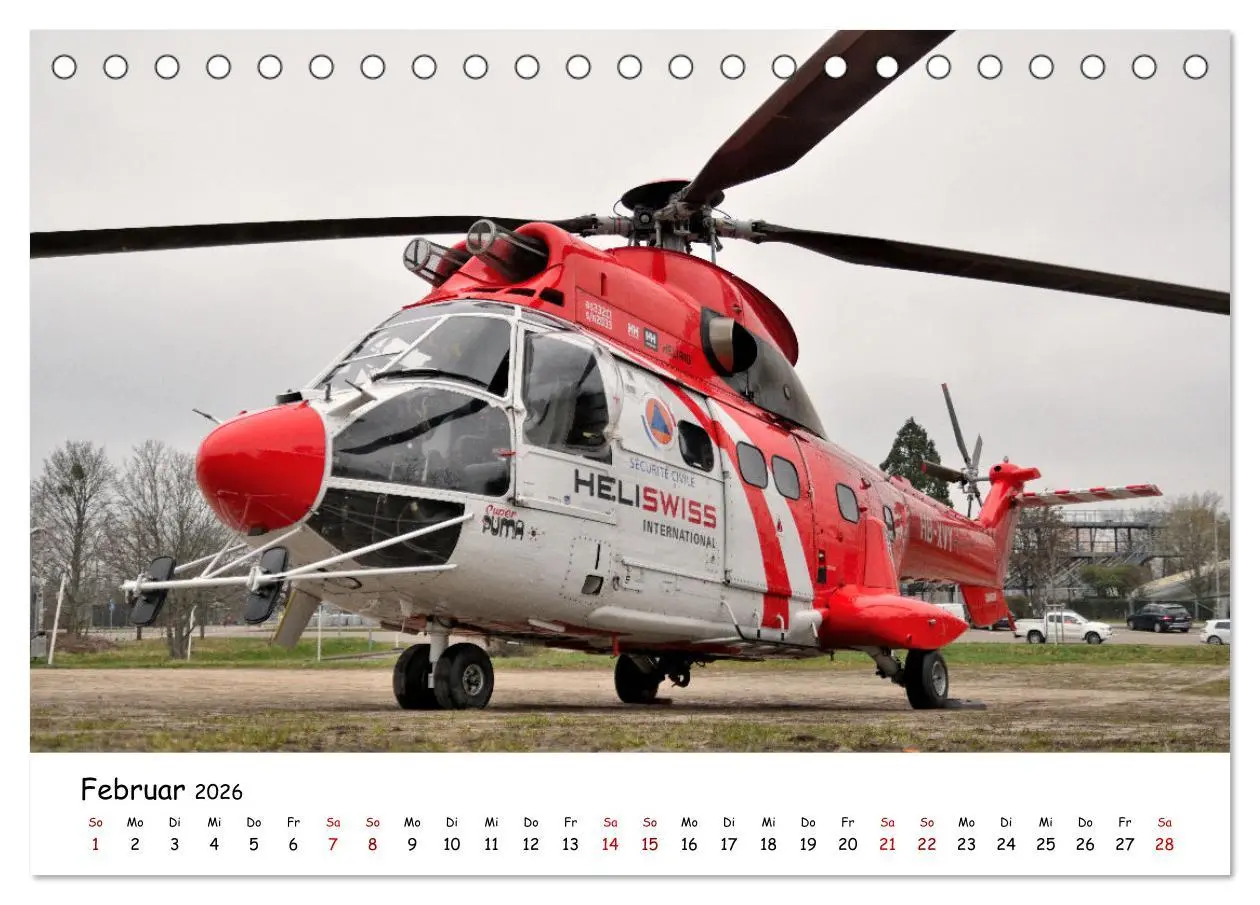 Bild: 9783457315477 | Die beeindruckende Welt der Hubschrauber (Tischkalender 2026 DIN A5...