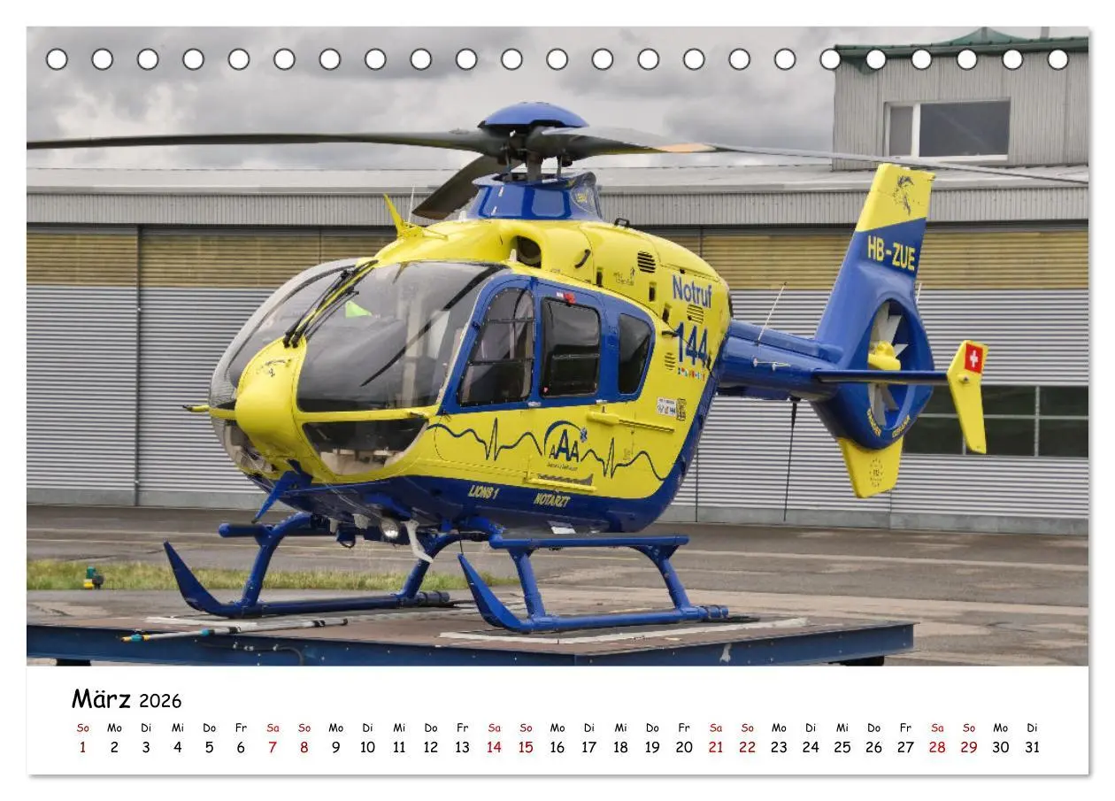 Bild: 9783457315477 | Die beeindruckende Welt der Hubschrauber (Tischkalender 2026 DIN A5...