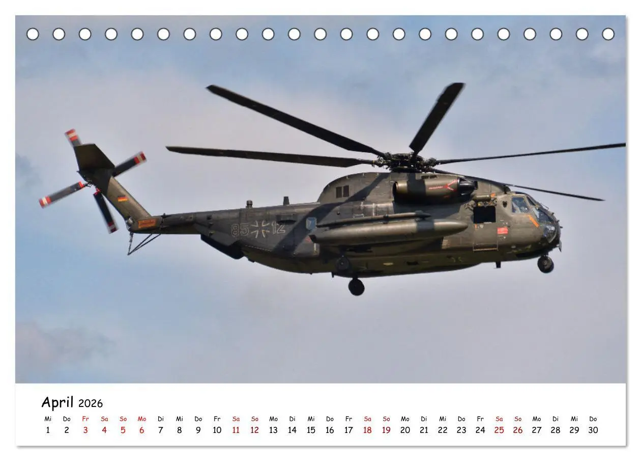 Bild: 9783457315477 | Die beeindruckende Welt der Hubschrauber (Tischkalender 2026 DIN A5...