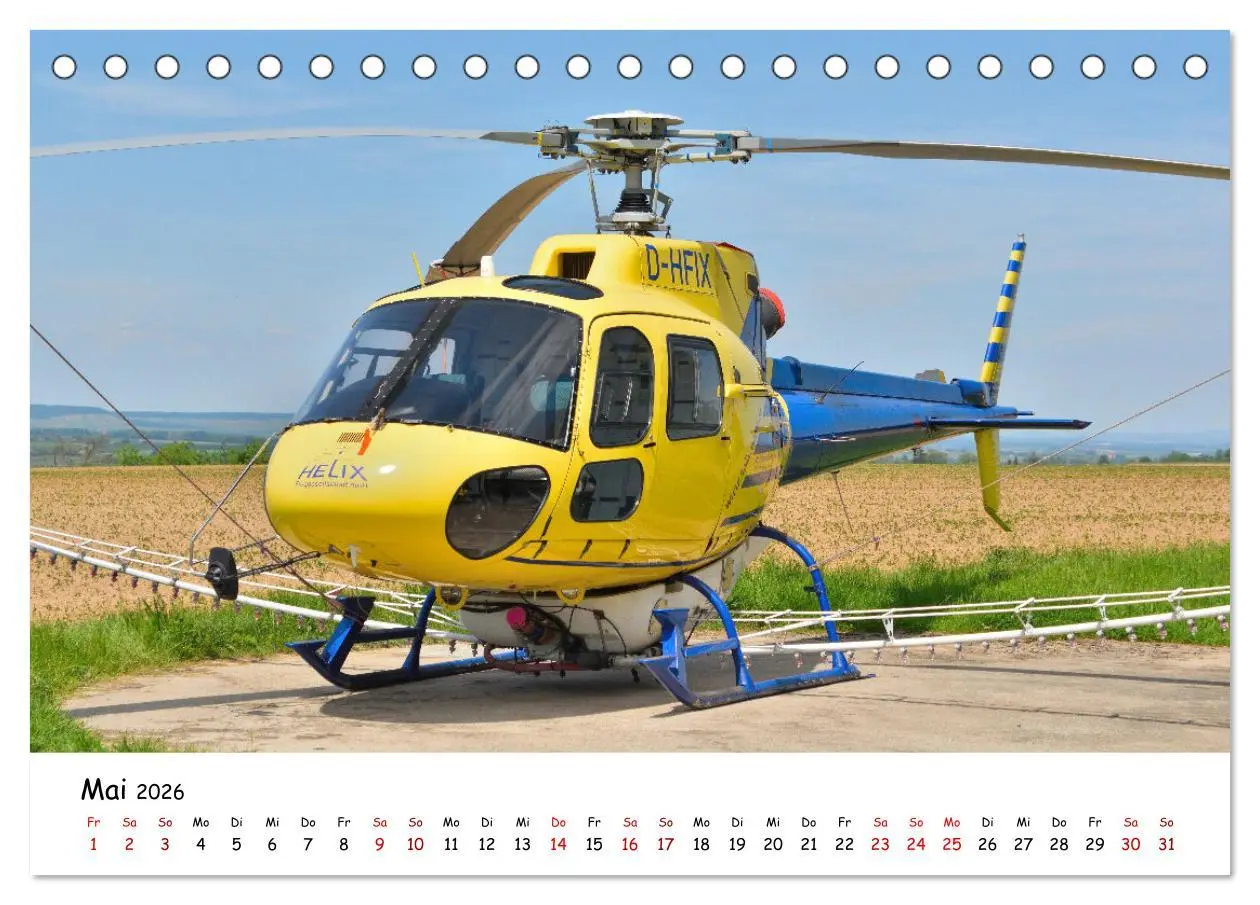 Bild: 9783457315477 | Die beeindruckende Welt der Hubschrauber (Tischkalender 2026 DIN A5...