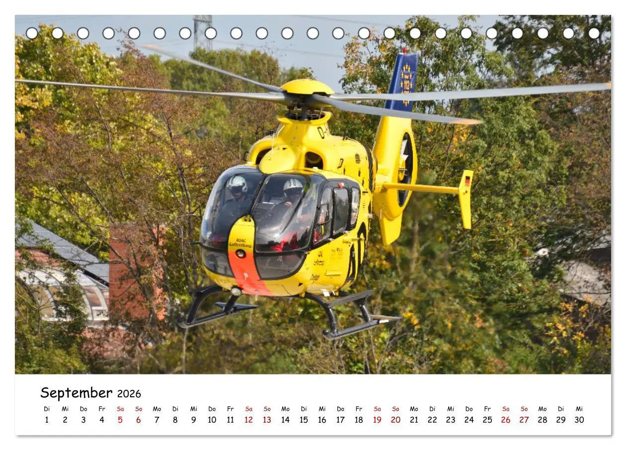 Bild: 9783457315477 | Die beeindruckende Welt der Hubschrauber (Tischkalender 2026 DIN A5...