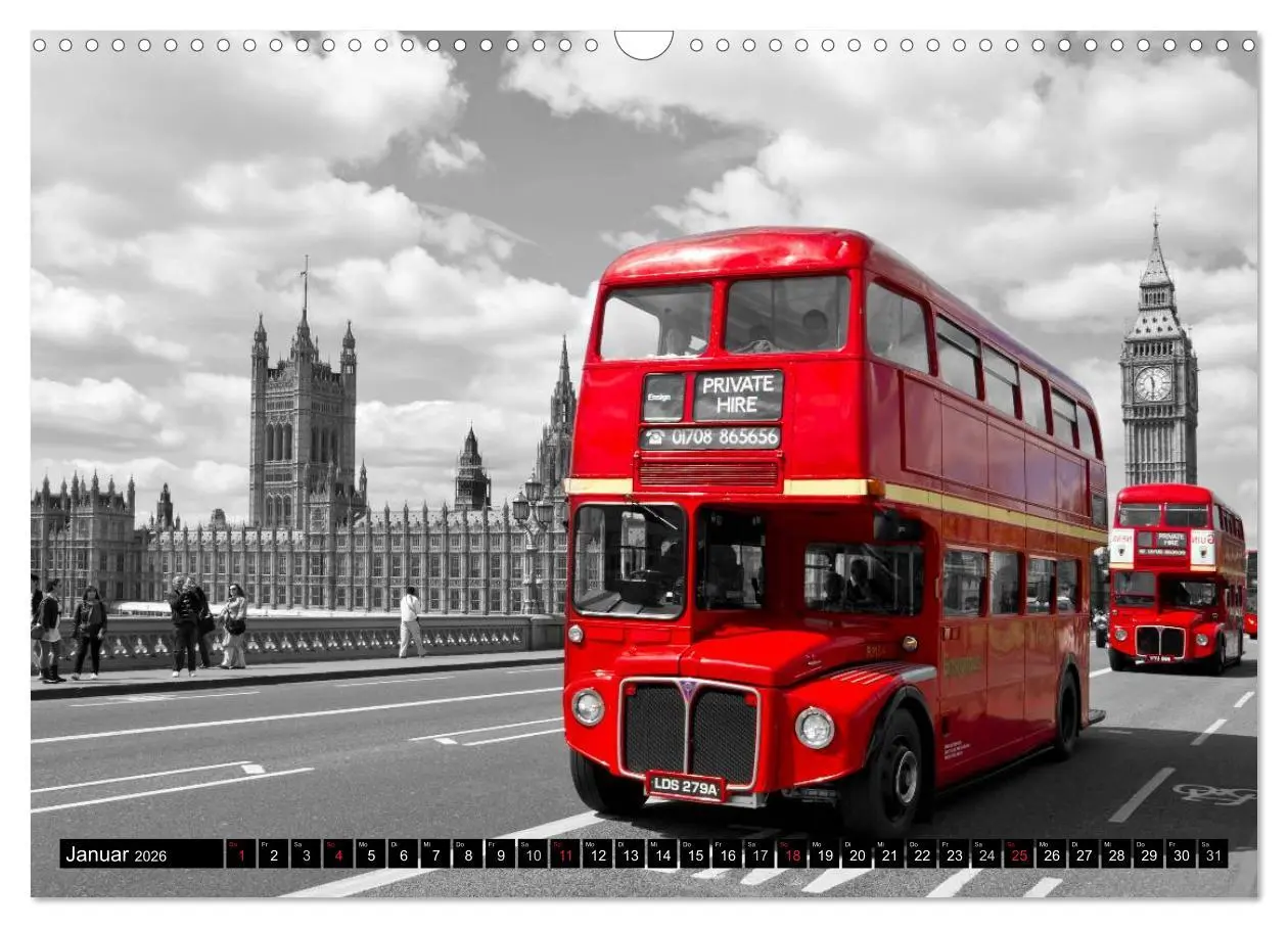 Bild: 9783516195477 | LONDON Stadtansichten (Wandkalender 2026 DIN A3 quer), CALVENDO...