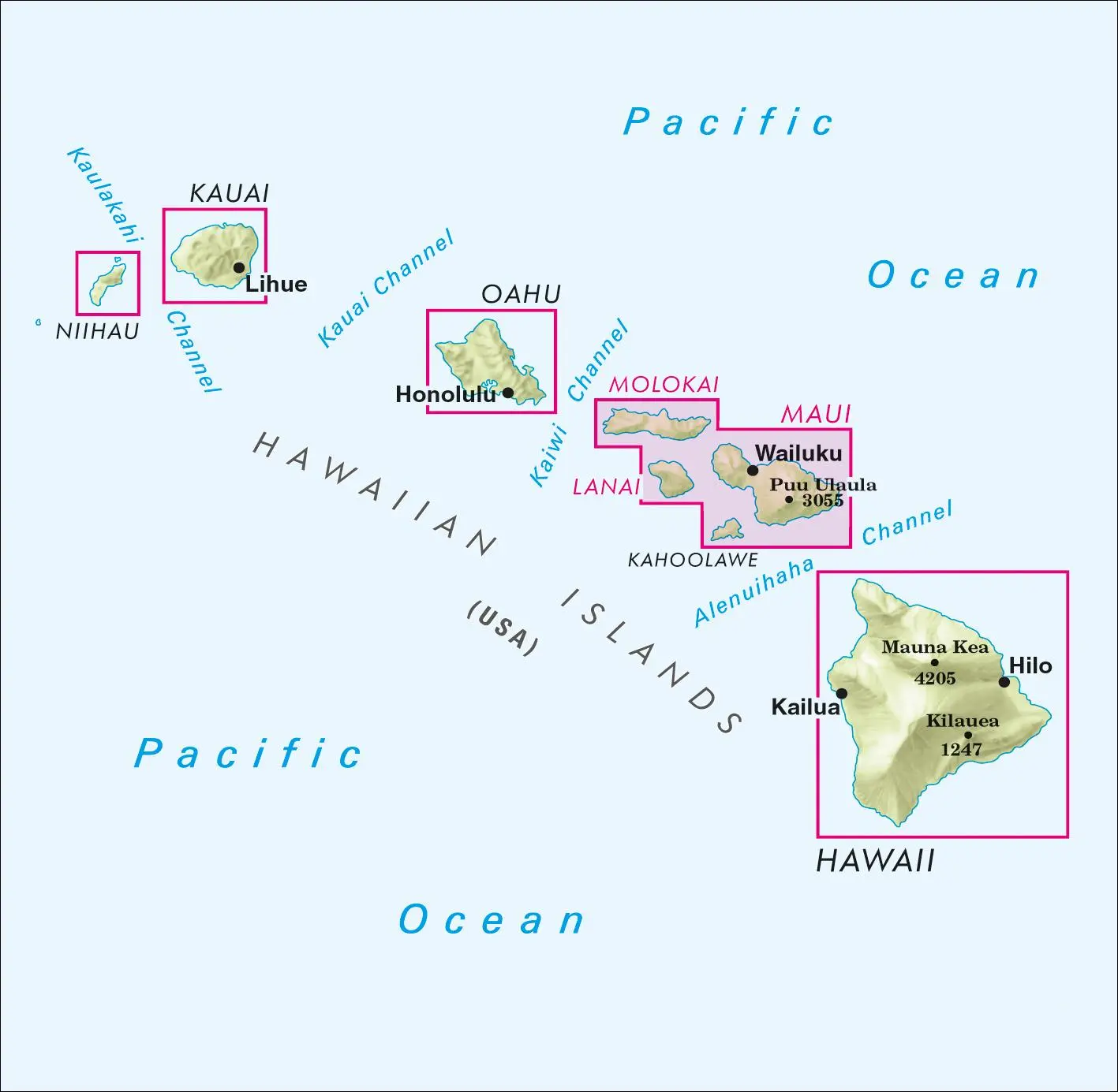 Bild: 9783865745477 | Nelles Map Hawaii: Maui Molokai Lanai | (Land-)Karte | Deutsch | 2016