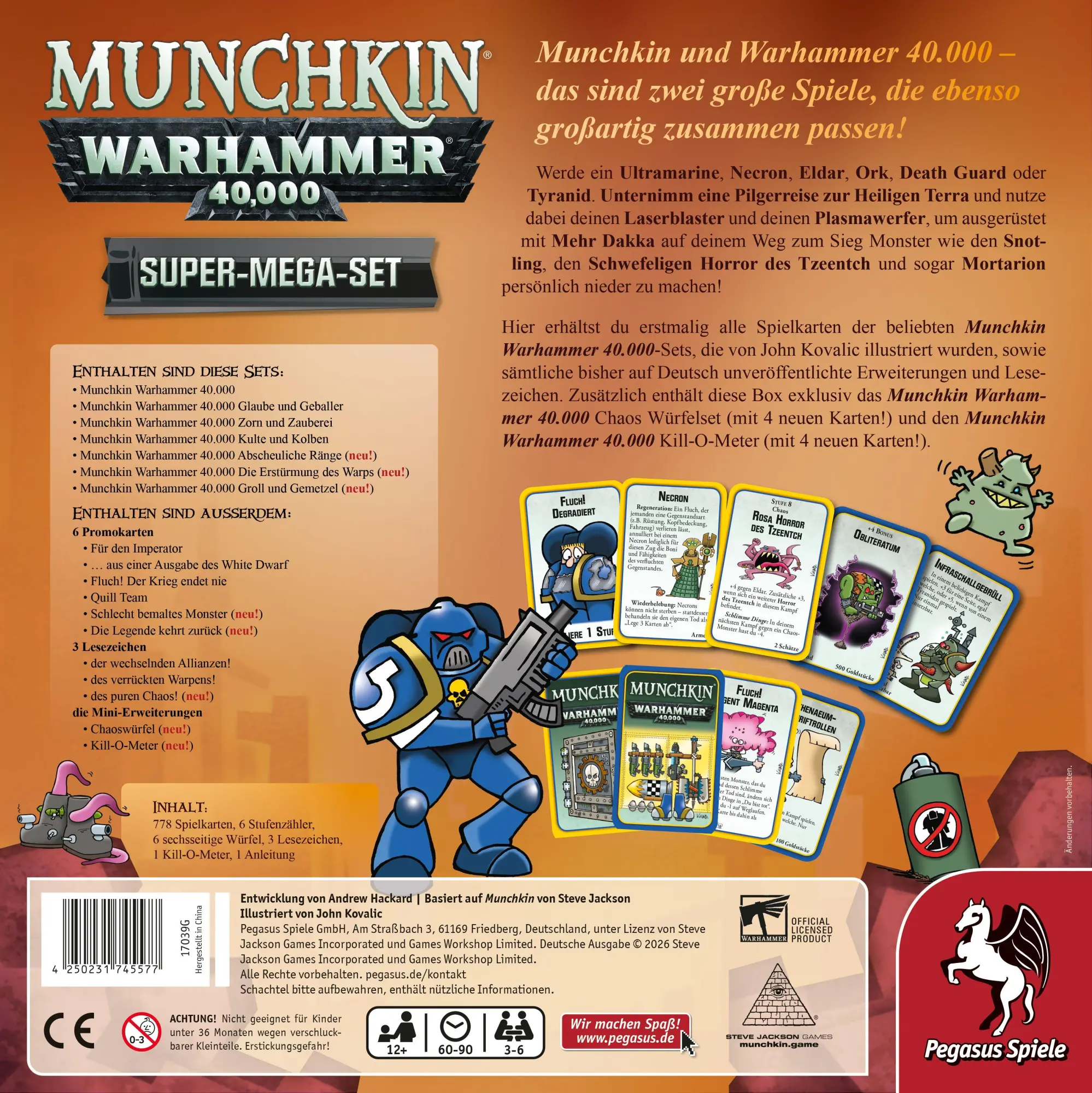 Bild: 4250231745577 | Munchkin Warhammer 40K Super Mega Set | Spiel | 17039G | Deutsch