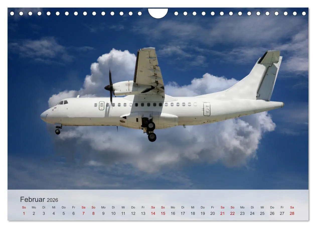 Bild: 9783457305577 | Flugzeuge über den Wolken (Wandkalender 2026 DIN A4 quer), CALVENDO...