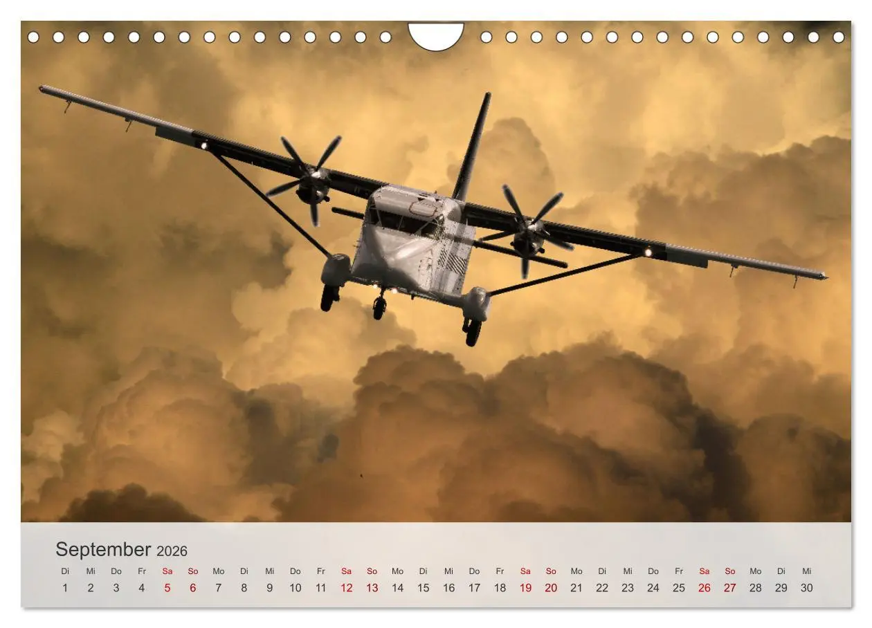 Bild: 9783457305577 | Flugzeuge über den Wolken (Wandkalender 2026 DIN A4 quer), CALVENDO...