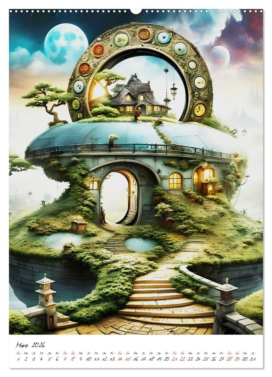 Bild: 9783516255577 | Portale der Stille (hochwertiger Premium Wandkalender 2026 DIN A2...