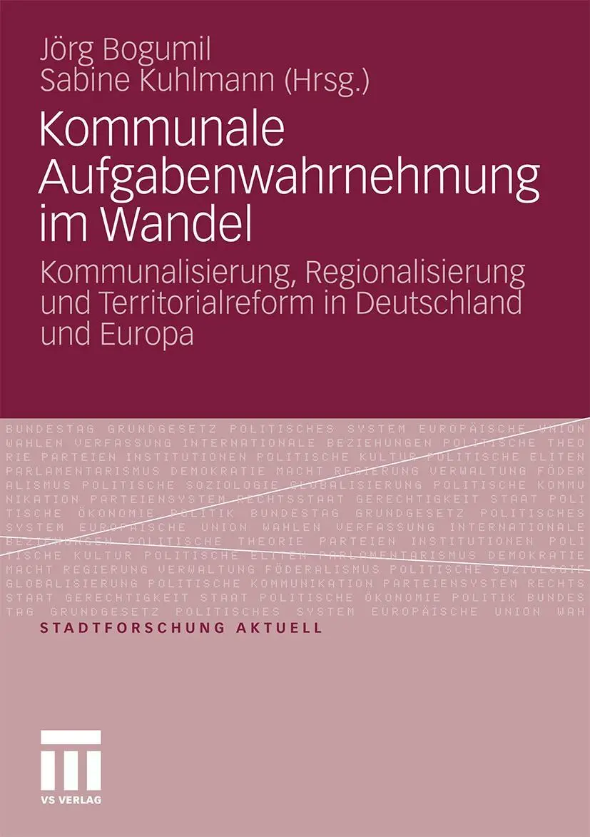 Cover: 9783531175577 | Kommunale Aufgabenwahrnehmung im Wandel | Sabine Kuhlmann (u. a.)