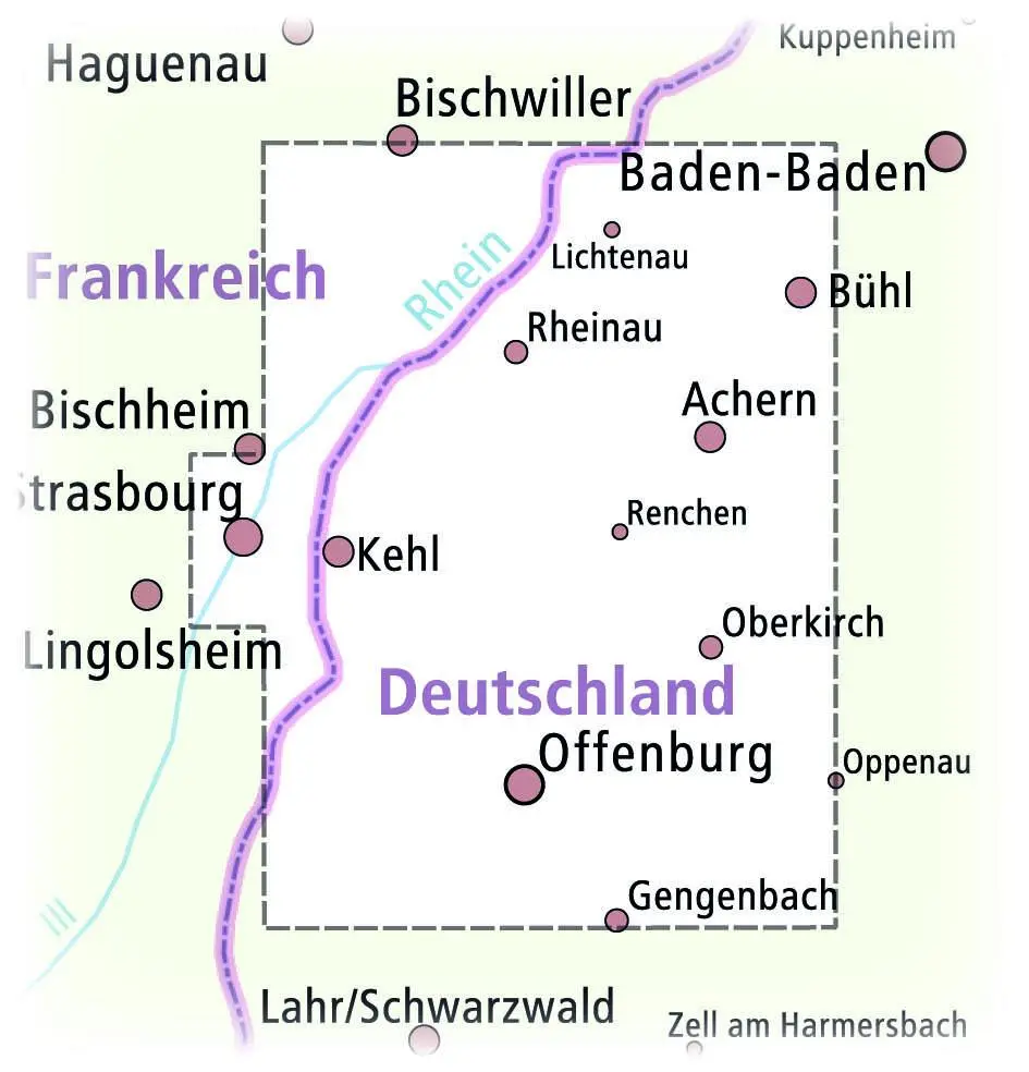 Bild: 9783747305577 | Rheinau - Ortenau - Straßburg - Offenburg 1:50 000 | (Land-)Karte