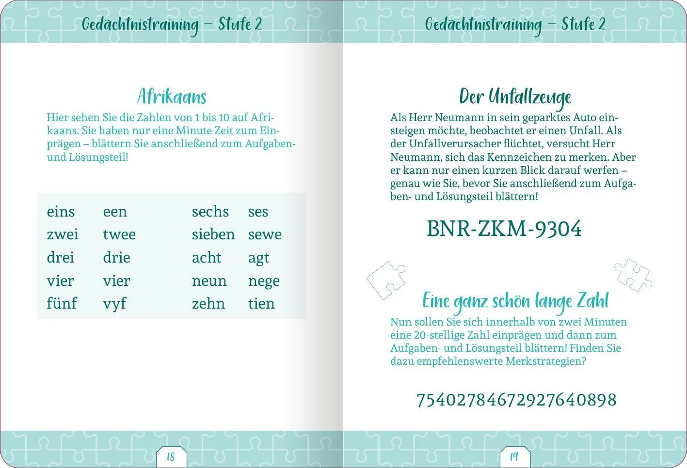 Bild: 9783845865577 | Kleine Auszeit - Gedächtnistraining | René Herbst | Taschenbuch | 2025