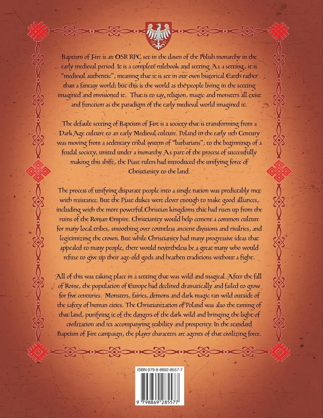 Rückseite: 9798869285577 | Baptism of Fire | Rpgpundit | Taschenbuch | Englisch | 2024