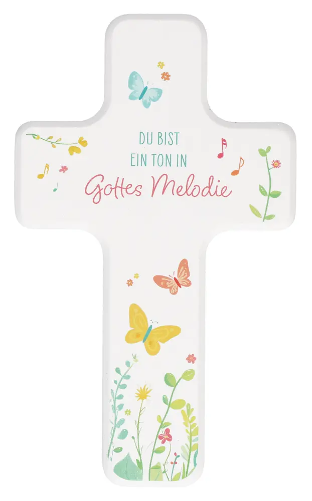 Kinderholzkreuz - Du bist ein Ton in Gottes Melodie