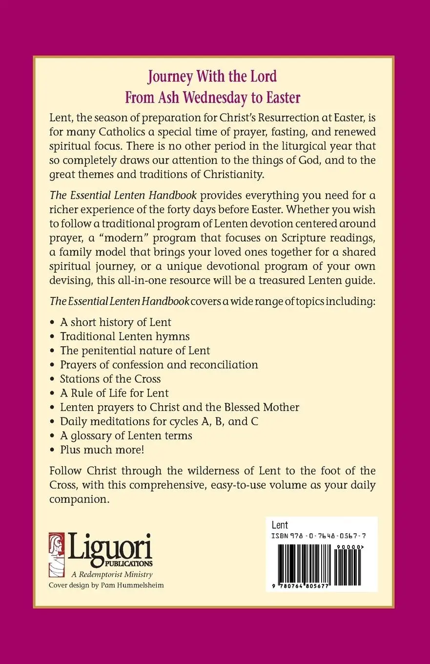 Rückseite: 9780764805677 | Essential Lenten Handbook | A Daily Companion | Taschenbuch | Englisch