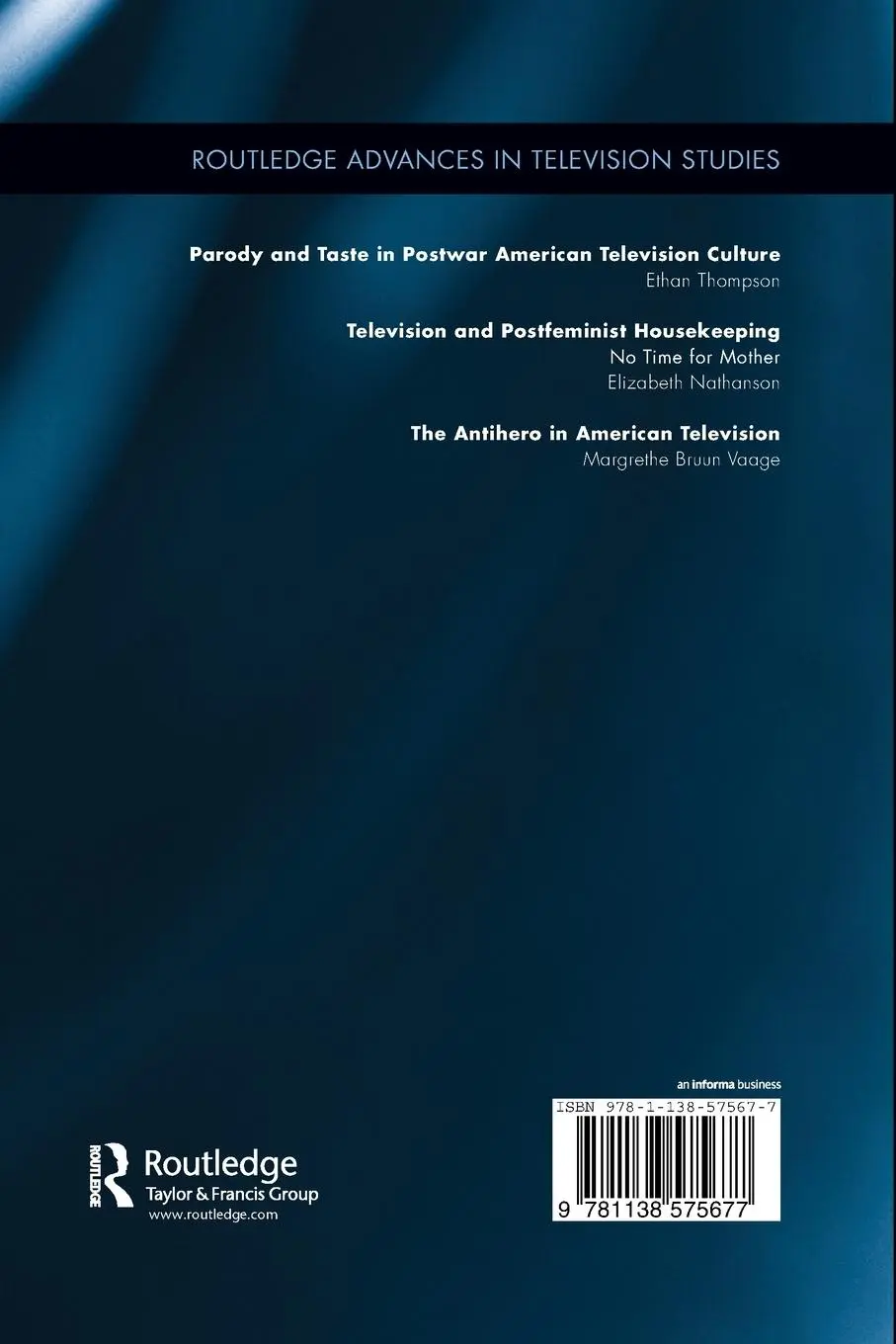 Rückseite: 9781138575677 | The Antihero in American Television | Margrethe Bruun Vaage | Buch