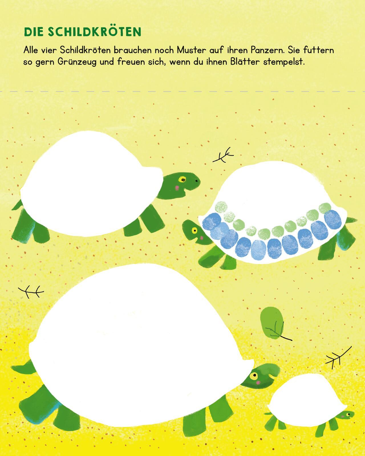 Bild: 9783845855677 | Meine allerersten Fingerstempel Tiere | Katja Mensing | Taschenbuch