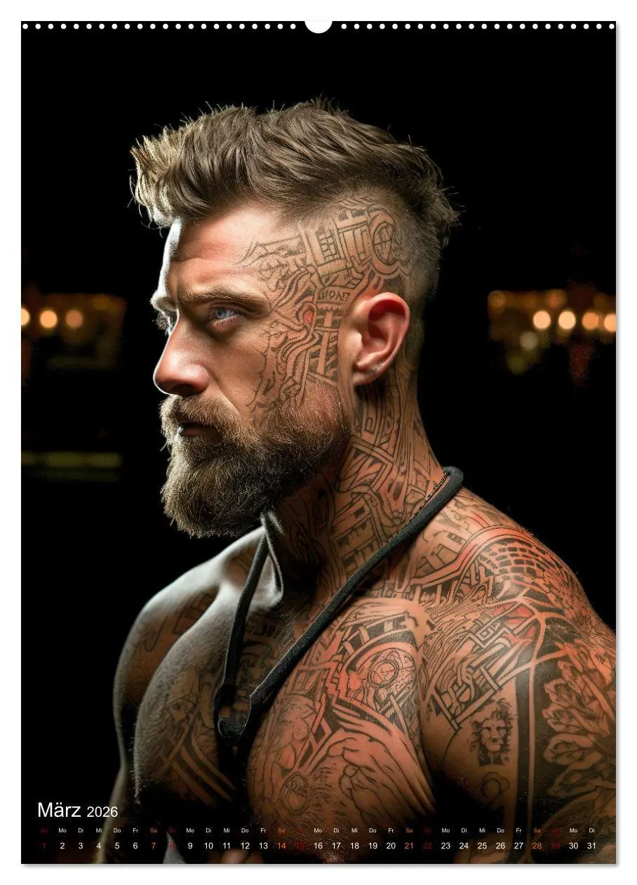 Bild: 9783516305777 | Tattoos Kunst auf der Haut (Wandkalender 2026 DIN A2 hoch),...